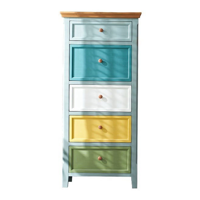 Coastal Storage Chest Solid Wood Storage Chest Dresser , 15.6 Inch Width