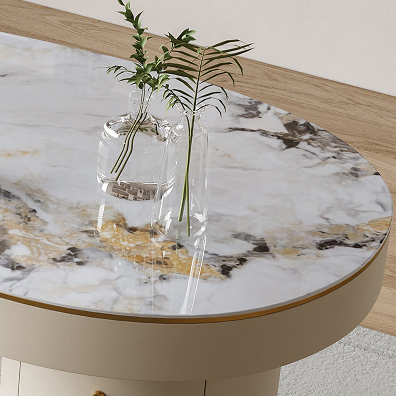 Desk di Office Stone Modern Stone Desk a forma irregolare con 2 gambe per ufficio