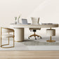 Desk di Office Stone Modern Stone Desk a forma irregolare con 2 gambe per ufficio