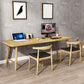 Modern Solid Wood Writing Desk 29.53" Tall Rectangle Office Desk with H-Base 78.7"L x 27.6"W x 29.5"H Clearhalo 'furn' 'furn_office_desk' 'Furniture' 'Office Desks' 'Office Furniture' 'office_desk' 7000883