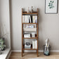 Moderne ladder boekenplank houten open back boekenkast voor studieruimte
