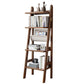 Moderne ladder boekenplank houten open back boekenkast voor studieruimte