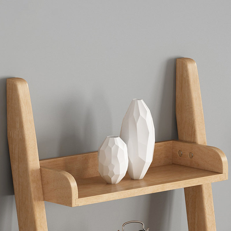 Open Back Ladder Bookshelf Wooden Bookcase with Shelves for Study Room Clearhalo 'Bookcases' 'furn' 'furn_bookcases' 'Furniture' 'Office Furniture' 7000932