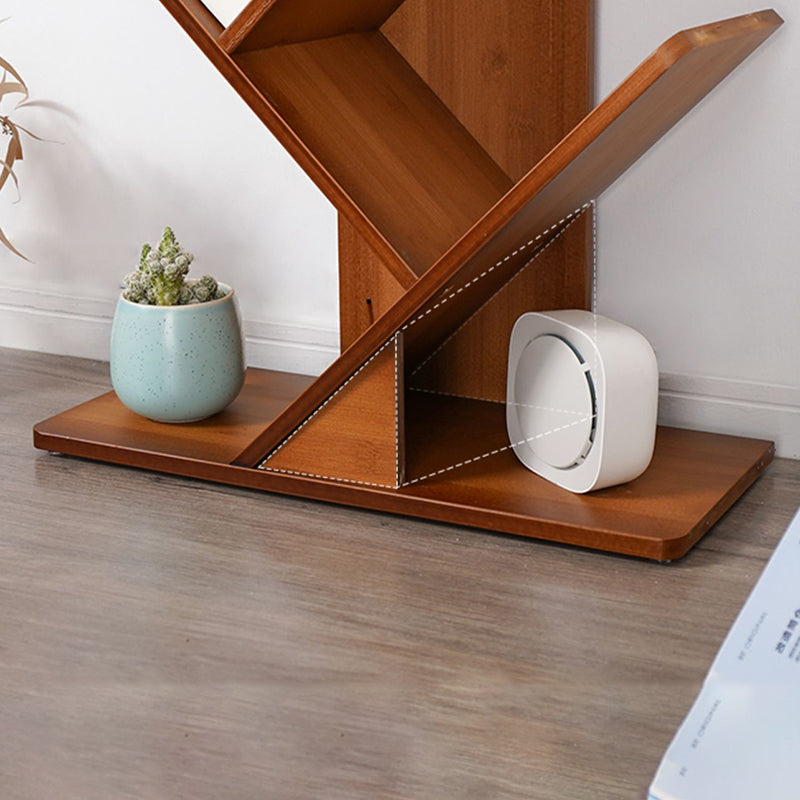 Modern Open Back Bookshelf Engineered Wood Bookcase for Study Room Clearhalo 'Bookcases' 'furn' 'furn_bookcases' 'Furniture' 'Office Furniture' 7000959