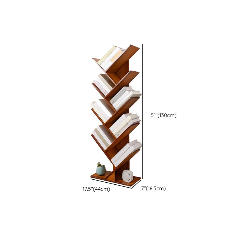 Modern Open Back Bookshelf Engineered Wood Bookcase for Study Room Clearhalo 'Bookcases' 'furn' 'furn_bookcases' 'Furniture' 'Office Furniture' 7000963