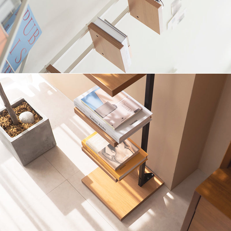 Libris de bibliothèque contemporaine Bibliothèque à l'arrière en bois d'origine standard