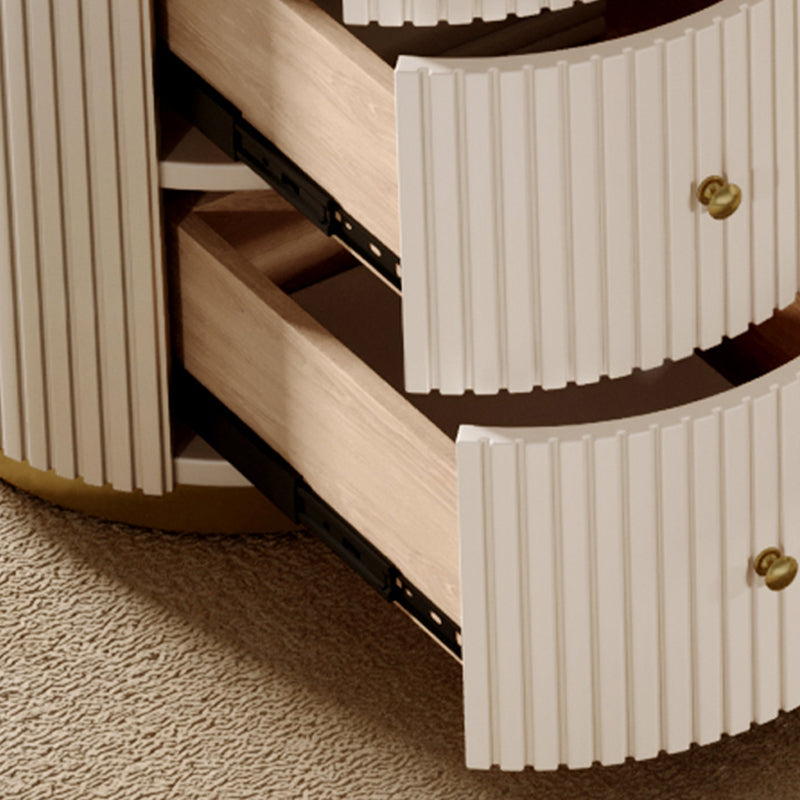 3 Schubladen Glam Office Desk Antique Finish Computer Desk mit Acrylbeinen