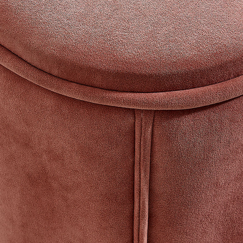 Solid Color Fabric Standard Stool Modern Simple Heart-Shaped Upholstered Footstool Clearhalo 'furn' 'furn_ottomans_poufs' 'Furniture' 'Living Room Furniture' 'Ottomans & Poufs' 'ottomans_poufs' 7001248