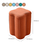 Solid Color Fabric Standard Stool Modern Simple Plum Blossom Upholstered Footstool Clearhalo 'furn' 'furn_ottomans_poufs' 'Furniture' 'Living Room Furniture' 'Ottomans & Poufs' 'ottomans_poufs' 7001341