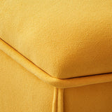 Solid Color Fabric Standard Stool Modern Simple Moon Upholstered Footstool Clearhalo 'furn' 'furn_ottomans_poufs' 'Furniture' 'Living Room Furniture' 'Ottomans & Poufs' 'ottomans_poufs' 7001353