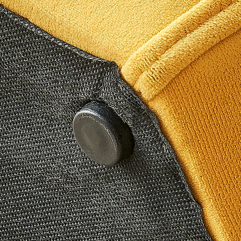 Solid Color Fabric Standard Stool Modern Simple Moon Upholstered Footstool Clearhalo 'furn' 'furn_ottomans_poufs' 'Furniture' 'Living Room Furniture' 'Ottomans & Poufs' 'ottomans_poufs' 7001357