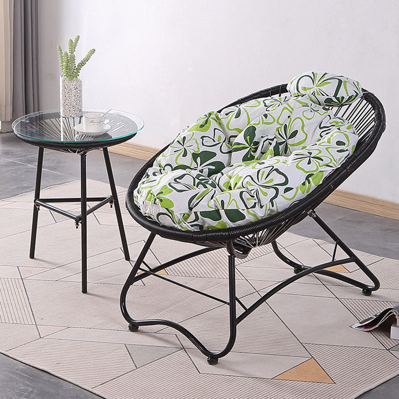 Iron Base Rocking Chair Lounge Simple Plastic Material Chair for Living Room Clearhalo 'Chairs & Seating' 'furn' 'furn_rocking_chairs' 'Furniture' 'Living Room Furniture' 'Rocking Chairs' 'rocking_chairs' 7001478