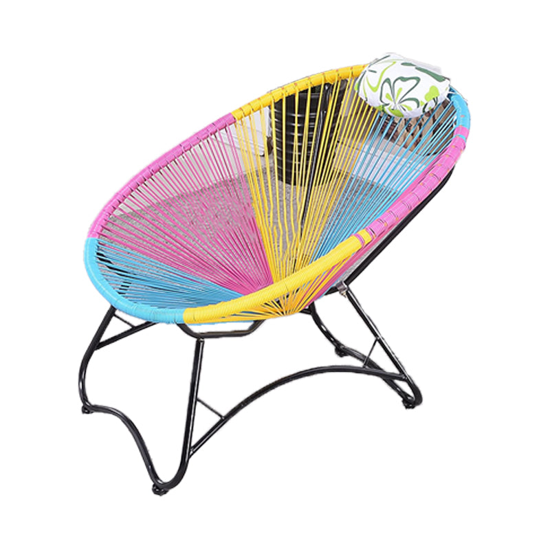 Iron Base Rocking Chair Lounge Simple Plastic Material Chair for Living Room Clearhalo 'Chairs & Seating' 'furn' 'furn_rocking_chairs' 'Furniture' 'Living Room Furniture' 'Rocking Chairs' 'rocking_chairs' 7001481