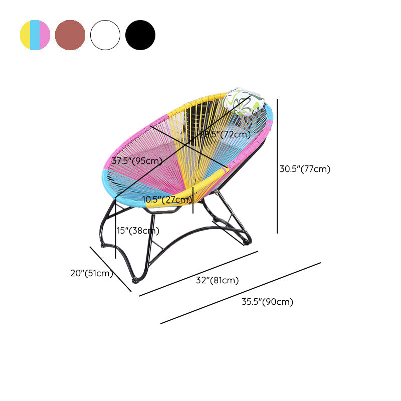 Iron Base Rocking Chair Lounge Simple Plastic Material Chair for Living Room Clearhalo 'Chairs & Seating' 'furn' 'furn_rocking_chairs' 'Furniture' 'Living Room Furniture' 'Rocking Chairs' 'rocking_chairs' 7001491