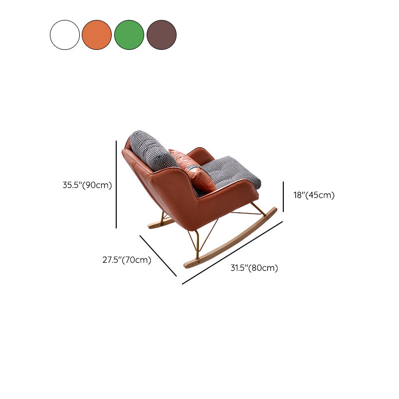 Light Luxury Leisure Modern Scheding Silla de tela de algodón Silla de sofá perezoso