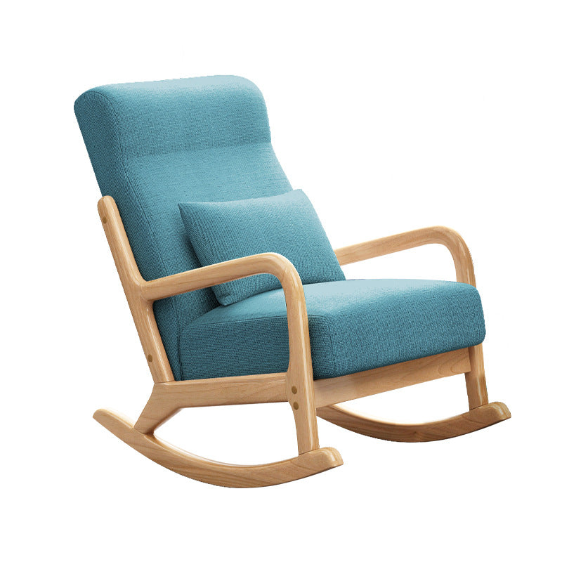 Modern Style Leisure Lounge Rocking Chair in Wooden Lazy Chair Clearhalo 'Chairs & Seating' 'furn' 'furn_rocking_chairs' 'Furniture' 'Living Room Furniture' 'Rocking Chairs' 'rocking_chairs' 7001552