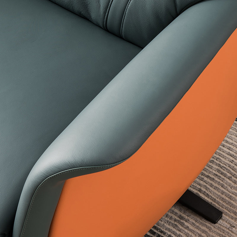 Scandinavian Swivel Base Standard Recliner Single Recliner Chair Clearhalo 'Chairs & Seating' 'furn' 'furn_recliners' 'Furniture' 'Living Room Furniture' 'Recliners' 7004220