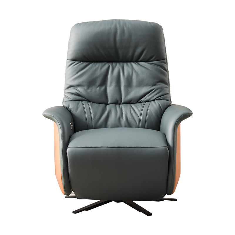 Scandinavian Swivel Base Standard Recliner Single Recliner Chair Clearhalo 'Chairs & Seating' 'furn' 'furn_recliners' 'Furniture' 'Living Room Furniture' 'Recliners' 7004223