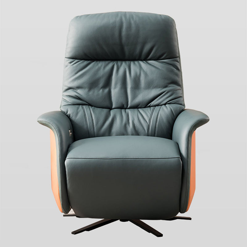 Scandinavian Swivel Base Standard Recliner Single Recliner Chair Clearhalo 'Chairs & Seating' 'furn' 'furn_recliners' 'Furniture' 'Living Room Furniture' 'Recliners' 7004226