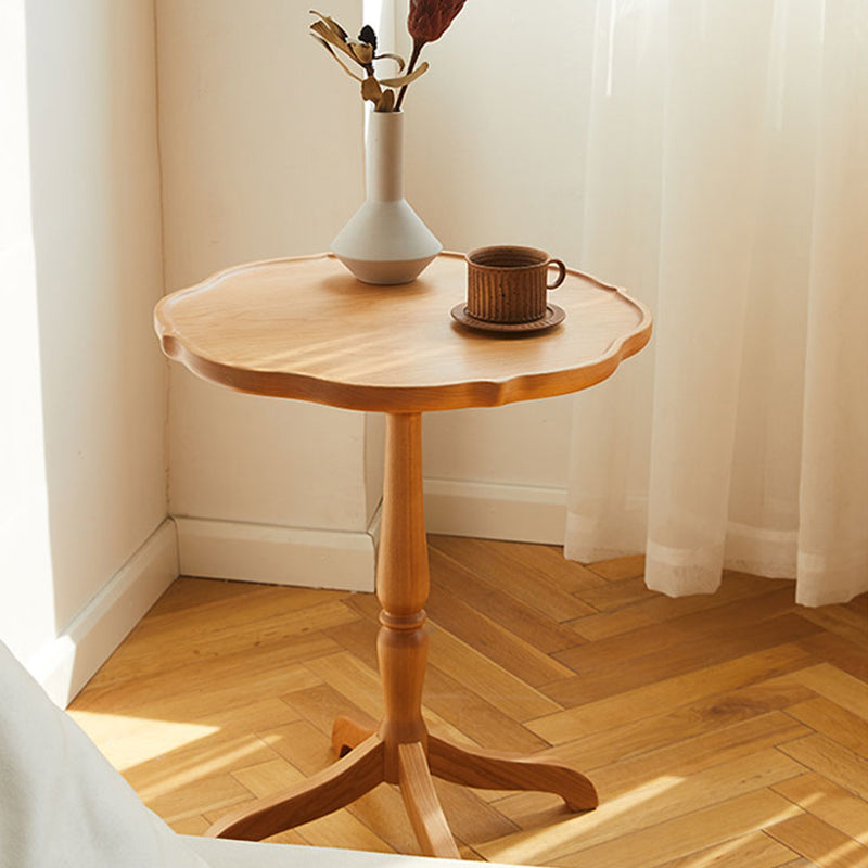 Modern Accent Side Table Naturally Shaped Natural Solid Wood 4 Legs Living Room Clearhalo 'Coffee & Accent Tables' 'End & Side Tables' 'end_side_tables' 'furn' 'furn_end_side_tables' 'Furniture' 'Living Room Furniture' 7004232
