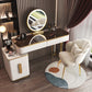 Glass Vanity Dressing Table Bedroom Vanity Dressing Table with Drawer