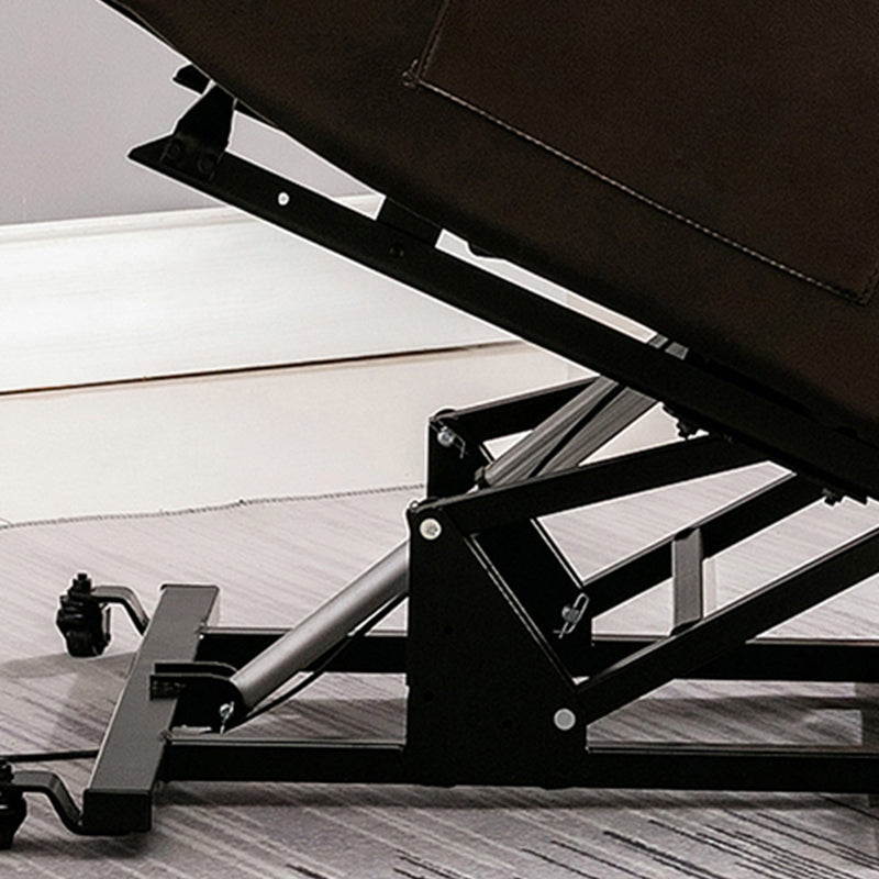 Sedia reclinabile in pelle di metà secolo reclinabile standard a colori solidi