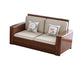 County Style Solid Wood Frame Sofa Cotton Blend Sofa and Chaise
