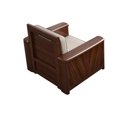 County Style Solid Wood Frame Sofa Cotton Blend Sofa and Chaise