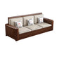 County Style Solid Wood Frame Sofa Cotton Blend Sofa and Chaise