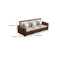 County Style Solid Wood Frame Sofa Cotton Blend Sofa and Chaise