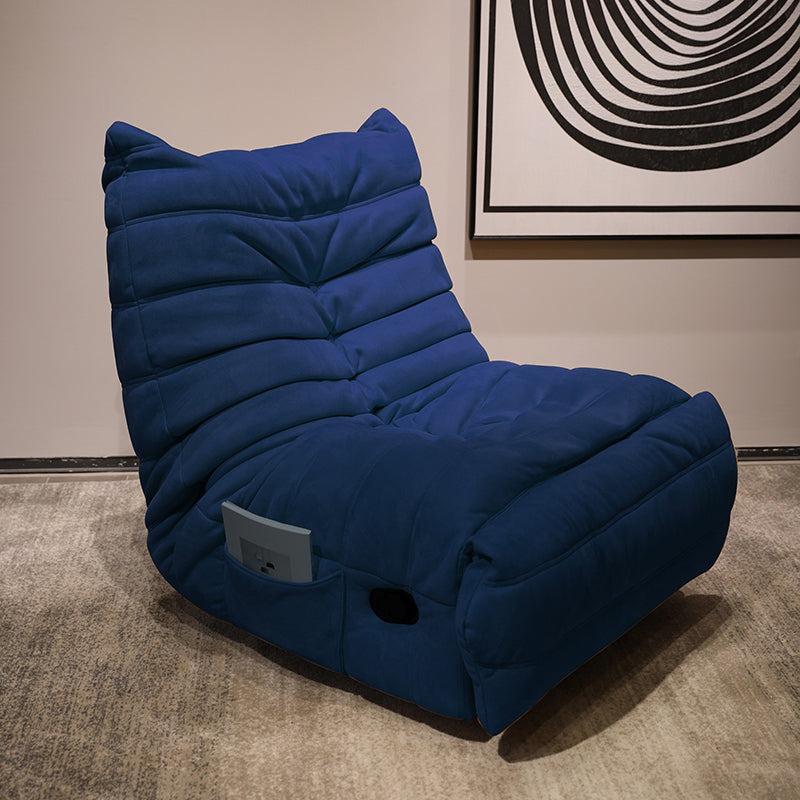 Modern Lumbar Support Recliner Rocker Standard Recliner with Footrest Blue Clearhalo 'Chairs & Seating' 'furn' 'furn_recliners' 'Furniture' 'Living Room Furniture' 'Recliners' 7004513