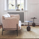 Contemporary End Slide Table Round Living Room Pedestal Marble Corner Table