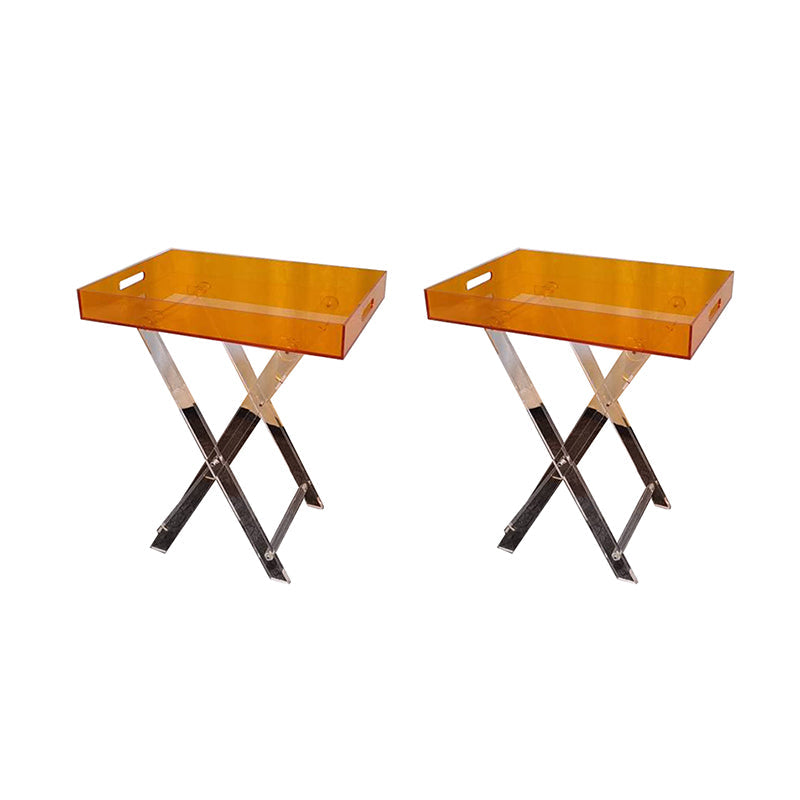 Modern Transparent End Table Round/Rectangular Acrylic Side Table