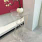 Modern Transparent End Table Round/Rectangular Acrylic Side Table