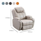 Mid-Century Modern Faux Leather Club Chair Recliner Massage Home Theater Recliner Clearhalo 'Chairs & Seating' 'furn' 'furn_recliners' 'Furniture' 'Living Room Furniture' 'Recliners' 7004799