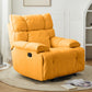 Modern Lumbar Support Recliner Swivel Rocker Standard Recliner Yellow Rocker Clearhalo 'Chairs & Seating' 'furn' 'furn_recliners' 'Furniture' 'Living Room Furniture' 'Recliners' 7004802