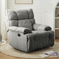 Modern Lumbar Support Recliner Swivel Rocker Standard Recliner Gray Swivel Glider Clearhalo 'Chairs & Seating' 'furn' 'furn_recliners' 'Furniture' 'Living Room Furniture' 'Recliners' 7004815