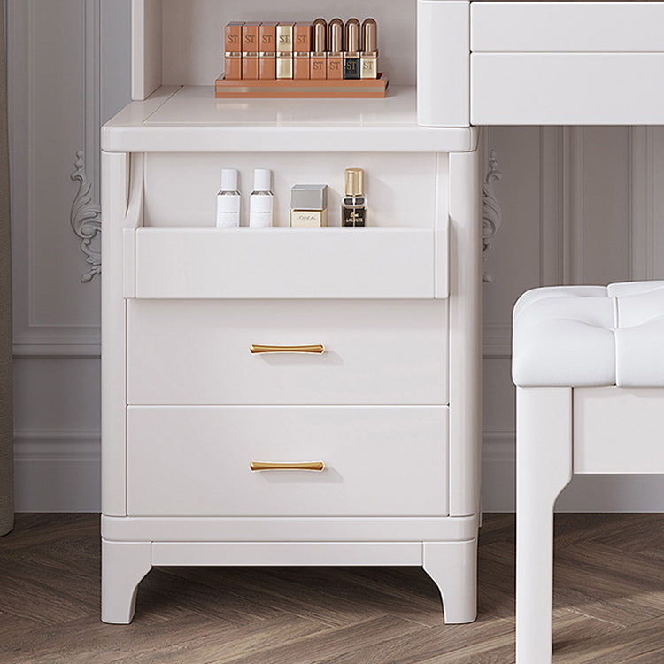 Set da tavolo da toeletta glam vanity set di vanità per trucco in legno per camera da letto