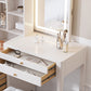 Set da tavolo da toeletta glam vanity set di vanità per trucco in legno per camera da letto