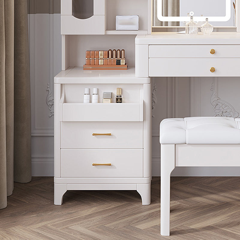 Set da tavolo da toeletta glam vanity set di vanità per trucco in legno per camera da letto