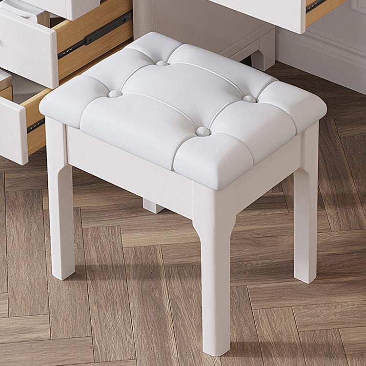 Set da tavolo da toeletta glam vanity set di vanità per trucco in legno per camera da letto