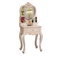 Victorian Bedroom With Drawer Mirror Solid Wood Makeup Vanity Set Clearhalo 'Bedroom Furniture' 'furn' 'furn_makeup_vanities' 'Furniture' 'Makeup Vanities' 'makeup_vanities' 7004946