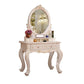 Victorian Bedroom With Drawer Mirror Solid Wood Makeup Vanity Set Clearhalo 'Bedroom Furniture' 'furn' 'furn_makeup_vanities' 'Furniture' 'Makeup Vanities' 'makeup_vanities' 7004948