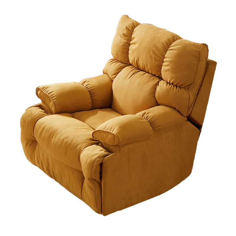 Modern Manual-Handle Recliner Swivel Rocker Standard Recliner with Footrest Clearhalo 'Chairs & Seating' 'furn' 'furn_recliners' 'Furniture' 'Living Room Furniture' 'Recliners' 7004982