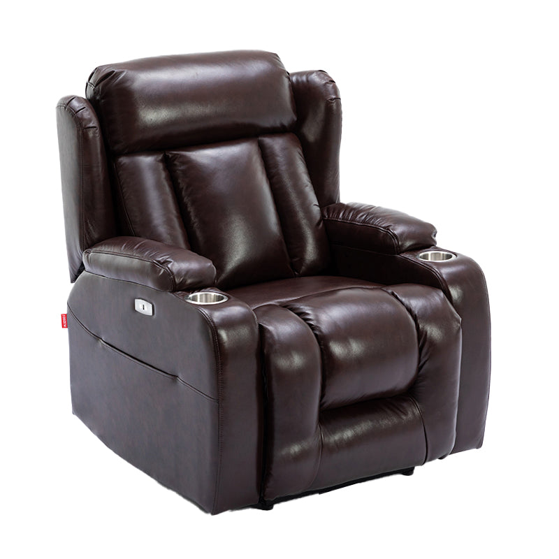 Modern Fux Leather Club Club Recliner Massage Home Theater Recliner