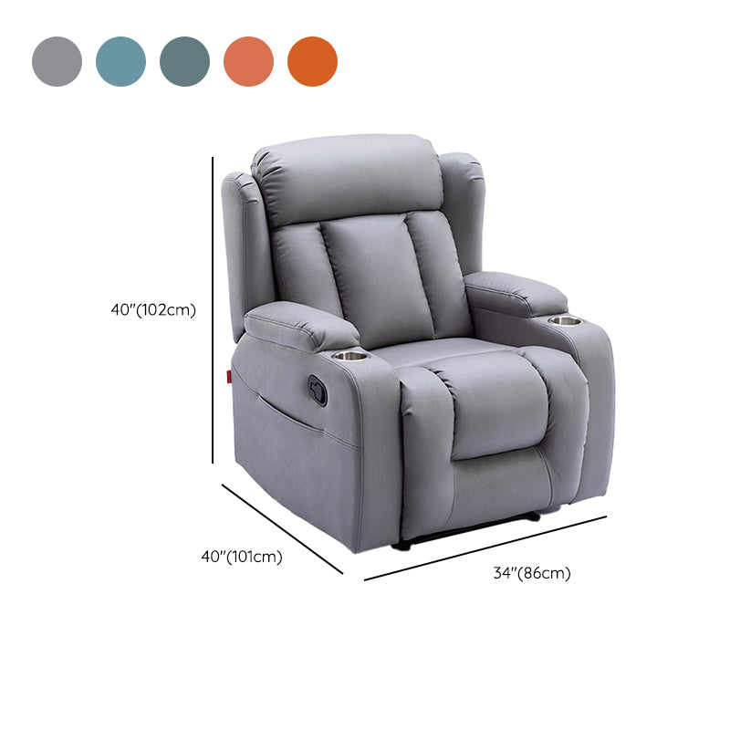 Modern Fux Leather Club Club Recliner Massage Home Theater Recliner