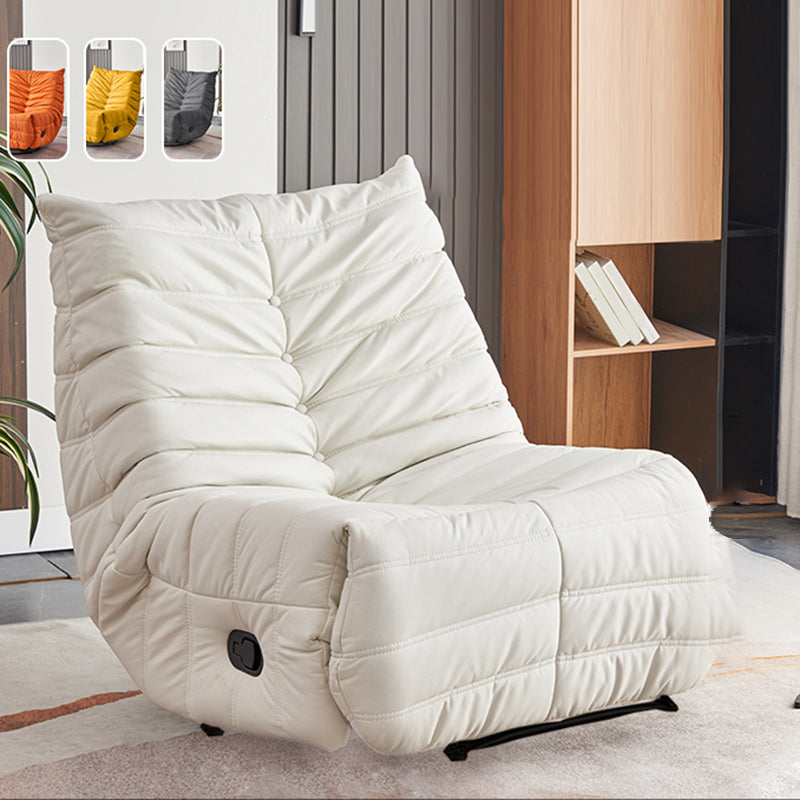 Reclinatura a dondolo manuale tradizionale reclinabile in fronta in pelle finta