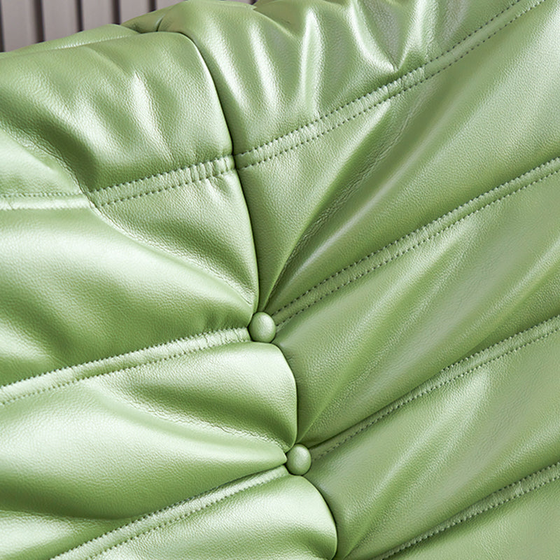 Reclinatura a dondolo manuale tradizionale reclinabile in fronta in pelle finta