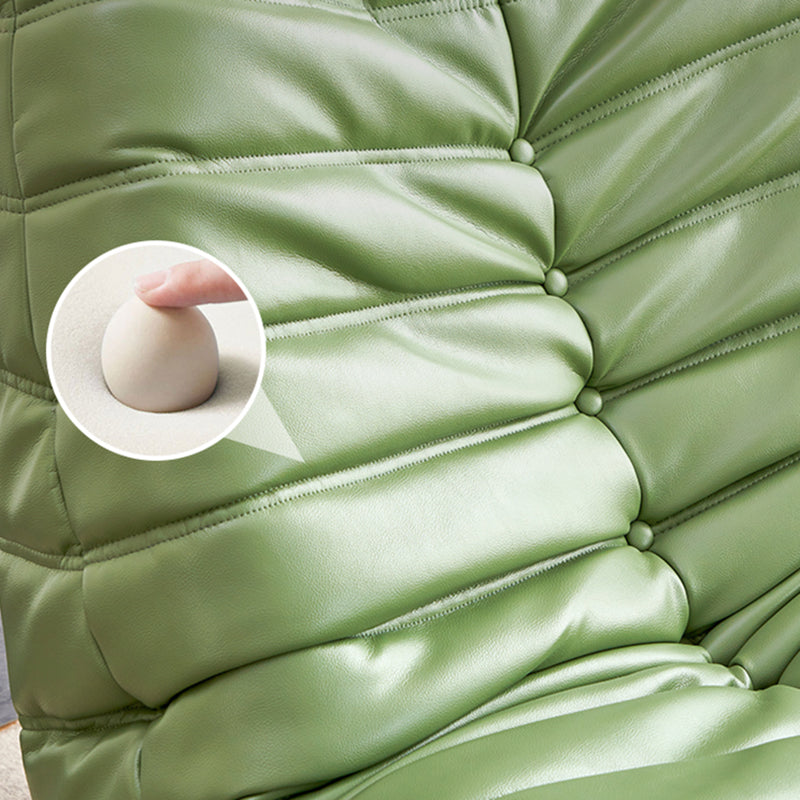 Reclinatura a dondolo manuale tradizionale reclinabile in fronta in pelle finta