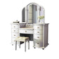 Tavolo da vanità contemporaneo e set di sgabelli a 9 cassetti trucco vanity desk